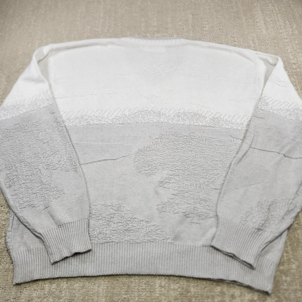 Vintage Golf Sweater Men XL Grandpa  Big Player Chunky Knit V Neck USA Made